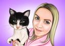 Group+of+Pets+Caricature+from+Photos