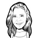 Black and White Caricature: Outline Style