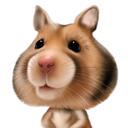 Exaggerated Hamster Caricature