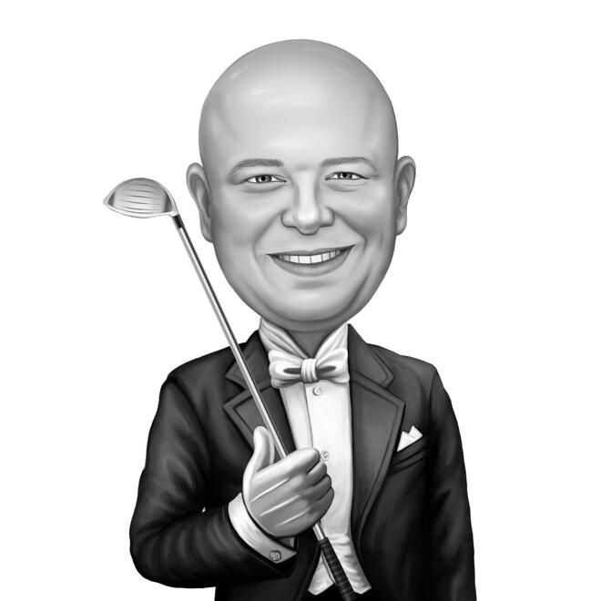 Caricatura per amanti del golf - Miglior regalo online per golfisti