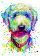 Aquarell-Haustier-Mix-Zeichnung