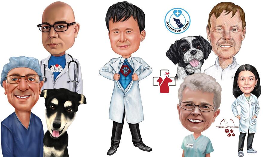 Dierenarts Cartoon