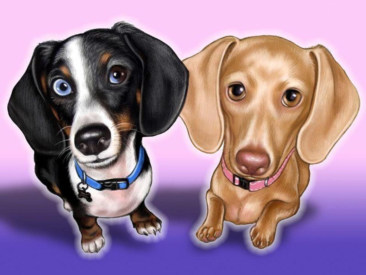 Buy online personalized and stylized hand-drawn🐕🐶🦴