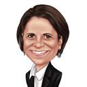 Mukautettu digitaalinen karikatyyri valokuvasta