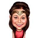 Superhero Kid Caricature from Photos