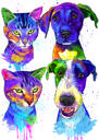 Watercolor Pets Portrait