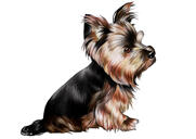 Affiche Chien Portrait Imprimé