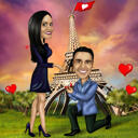 Engagement Proposal Caricature