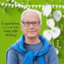 Retrato personalizado de 60 cumpleaños