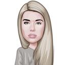 Vlastní vektorový avatar portrét