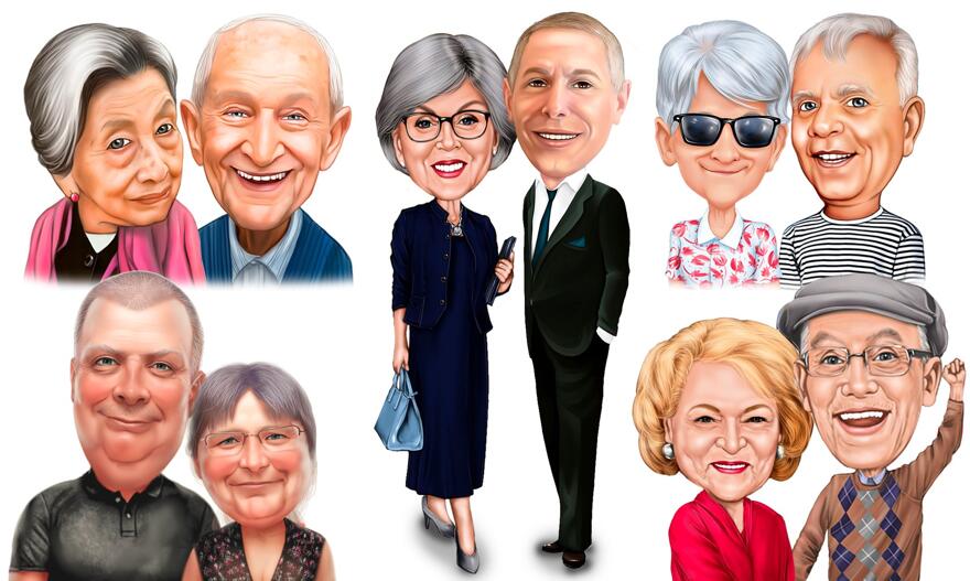 Grandparents Caricature