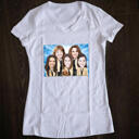 T-shirt Printed Group Caricature in Colored Style