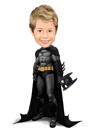 Kid Superhero Cartoon Caricature from Photo