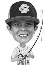 Custom Fisherman Caricature Gift