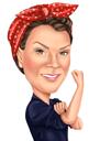 Business Woman Logo Caricature