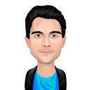 Vlastní vektorový avatar portrét