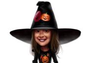 Gotická karikatura jako halloweenský dárek
