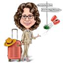 Full Body Retirement Custom Caricature Drawing