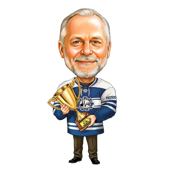 Håndtegnede karikaturtegninger i digital stil