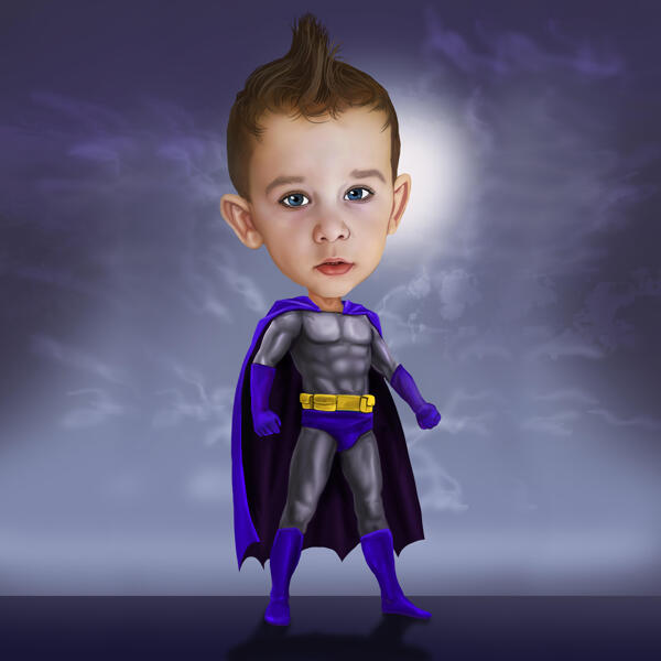Caricature de super-héros personnalisée de votre enfant à partir de photos