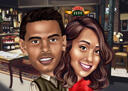 Person+Caricature+Gift+in+Color+Style+with+Custom+Background+for+Indiana+Jones+Fan