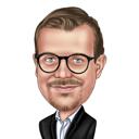 Caricatura digitale personalizzata da una foto