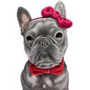 Französische Bulldogge Cartoon