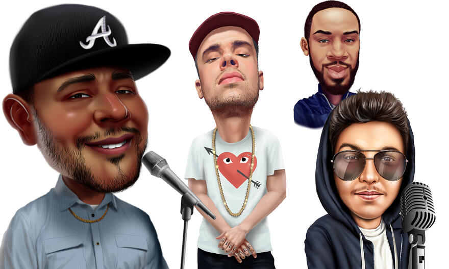 Rapper karikatur