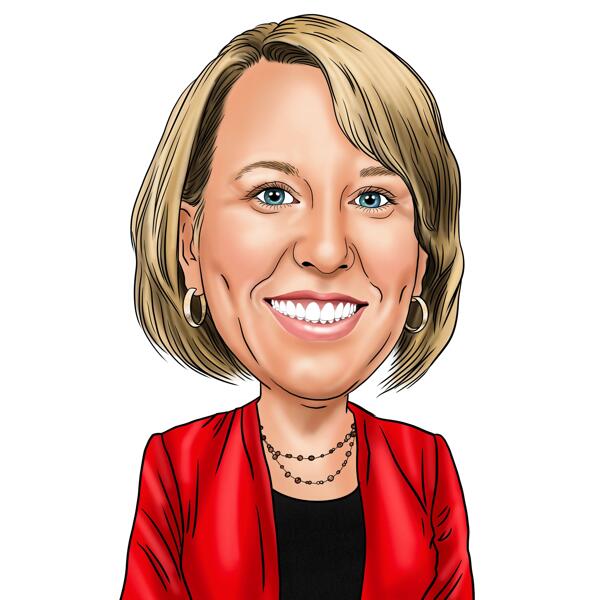 Avatar de dibujo de mujer de negocios
