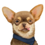 Lustige Chihuahua-Karikatur
