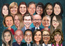 Corporate+Staff+Caricature+in+Santa+Sleigh+for+Christmas+Gift