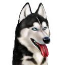 Caricature de Husky