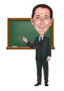 Cadeau pour enseignant - Caricature personnalisée