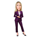 Femme d'affaires en costume