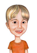 Cute+Custom+Baby+Girl+Caricature+Hand+Drawn+from+Photos