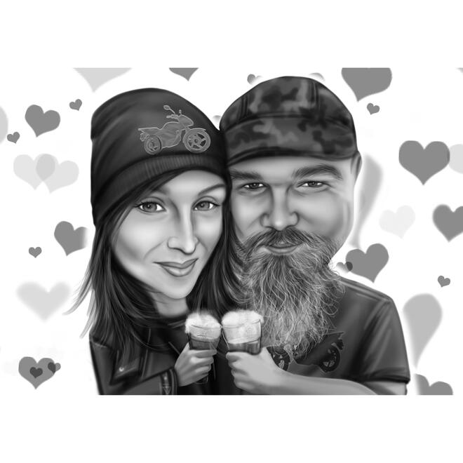Funny Couple Drawing