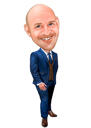 Full Body Man Caricature from Photo