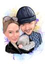 Watercolor Family Portraits from Photos