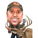 Deer Hunter Caricature