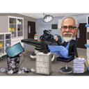 Custom Retirement Doctor Caricature Gift