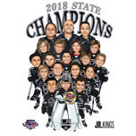 Karikatyr av gruppspelare i hockey