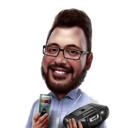 Caricature personnalisée en ligne dessinée à partir d'une photo