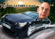 Custom Father's Day Caricature from Photos for Best Father