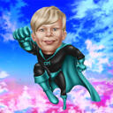 Personalized Superhero Caricature of your Kid from Photos