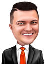 Caricatura de hombre de negocios en estilo coloreado