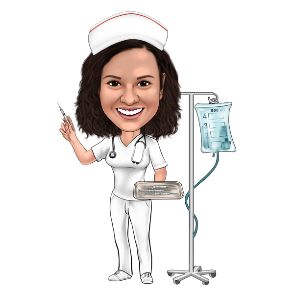 Nurse Full Body Drawing: A Playful Take with Syringe Accentuation💉👩‍⚕️🖌 ...