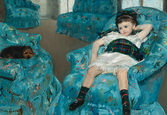 8. "Little Girl in a Blue Armchair" (1878) av Mary Cassatt-0