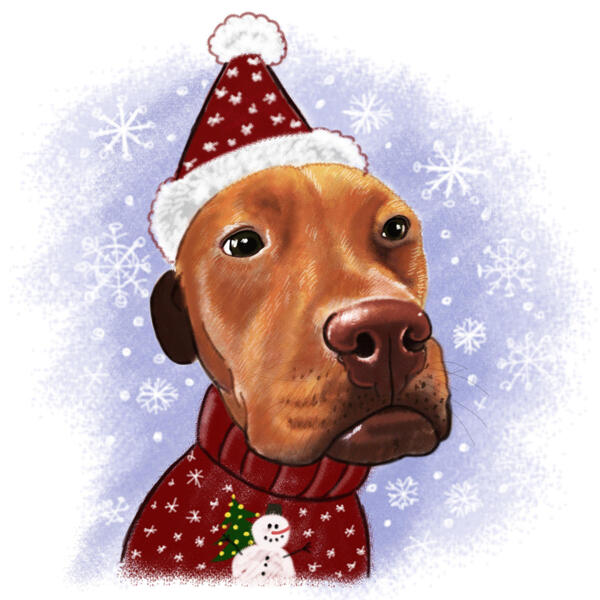 Nettes Weihnachtshundeporträt von den Fotos