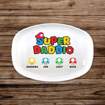 7. Personalized Super Daddio Plate-0