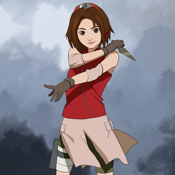 Retratos de dibujos animados de anime